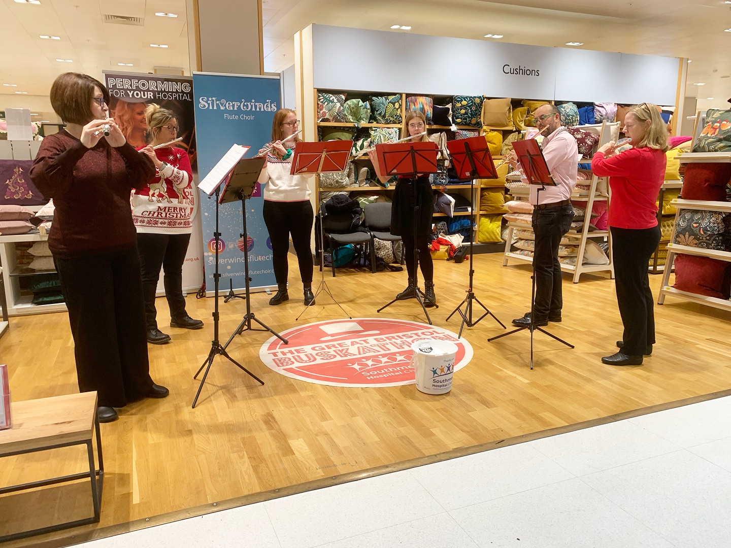 Silverwinds performing at The Great Bristol Buskathon